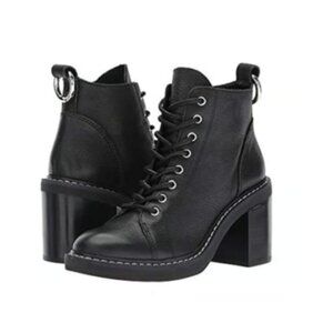 Dolce Vita Lynx black Leather combat boots 7